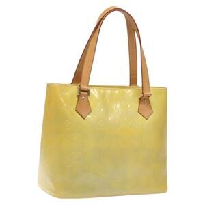LOUIS VUITTON Monogram Vernis Houston Hand Bag Gris M91053